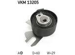 Skf Vkm 13205 Tendicinghia, Cinghia Dentata Oe 0829F7 Compatibile Con C4, C5, C8, DS4, DS5, Jumpy, Scudo, C-Max, Focus, Galaxy, Kuga, Mondeo, S-Max, 3008, 308, 407, 5008, 508, 807, Expert, Rcz, Proace