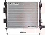 Van Wezel 82012732 - Oe 25310B9100 Radiatore, Raffreddamento Motore Per I10 (Ba, Ia)