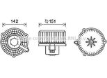 Prasco HY8399 - Motore Soffiatore Oe 971132E200 Per Tucson (Jm), Sportage (Je, Km)
