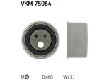 Skf Vkm 75064 - Oe 6000608133 Puleggia Tenditore, Cinghia Di Distribuzione Per Carens Ii (Fj)
