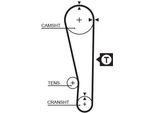 Gates 5274XS - Cinghia Di Distribuzione Oe BP01 12 205B Per Rio (Dc), 323 (Bj), 323 (Ba), Demio (Dw), MX-3 (Ec)