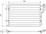 Valeo 822582 - Oe 97606 1P000 Condensatore Aria Condizionata Con Essiccatore Per Ix20 (Jc), Venga (Yn)