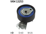 Skf Vkm 13253 Rullo Tenditore, Cinghia Dentata Oe 082990 Compatibile Con Nemo, Xsara, Fiorino, Qubo, 1007, Berlingo, C2, C3, 106, Saxo, 206, 207, 306, 307, Bipper, Partner