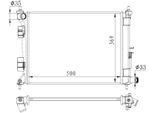 Nrf 59263 - Oe 25310C8000 Radiatore, Raffreddamento Motore Per I20 (Gb, Ib)