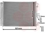 Van Wezel 82015701 - Oe 97606A2000 Condensatore Aria Condizionata Con Essiccatore Per I30 (Gd), Ceed (Jd), Pro Ceed (Jd)