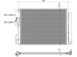 Nrf 350501 - Condensatore Aria Condizionata Oe 97606D3010 Con Essiccatore Per Tucson (Tl), Sportage (Ql, Qle)