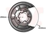 Van Wezel 1651374 - Oe 77364018 Piastra Di Ancoraggio, Asse Posteriore Destro Per Jumper, Ducato, Boxer