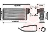 Van Wezel 40006199 - Oe 6448G3 Scambiatore Di Calore, Riscaldatore Per 206 (2A/C), 206 Cc (2D), 206 (2E/K), 206 Sw (2E/K), 206 Van