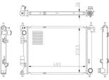 Nrf 550033 - Oe 25310C8400 Radiatore, Raffreddamento Motore Per I20 (Gb, Ib)