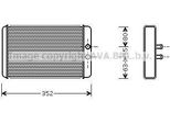 Prasco FTA6265 - Scambiatore Di Calore Oe 6448H8, Riscaldatore Per Jumper, Ducato, Boxer