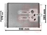 Van Wezel 82005373 - Oe 97606 A5800 Condensatore Aria Condizionata Con Essiccatore Per I30 (Gd), Ceed (Jd), Pro Ceed (Jd)