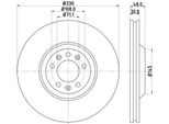 Hella 8DD 355 128-221 - Oe 4246E0 Disco Freno Per C5 Iii (Rd), C5 Iii (Rw), C6 (Td), 407, 407 Sw (6D, 6E), 607 (9D, 9U)