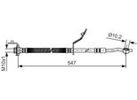Bosch 1 987 481 A56 - Tubo Freno Oe 587321K000 Per Ix20 (Jc)