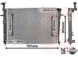 Van Wezel 82002210 - Oe 25310 2E100 Radiatore, Raffreddamento Motore Per Tucson (Jm), Sportage (Je, Km)