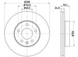 Hella 8DD 355 105-591 - Oe 701615301F Disco Freno Per T4