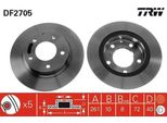 Trw DF2705 - Disco Freno Oe GA5Y 26 251C Per MX-6 (Gd), MX-6 (Ge), Premacy (Cp), Xedos 6 (Ca)