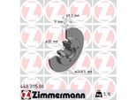 Zimmermann 440.3115.00 - Disco Freno Per C3 Ii (Sc), C3 Iii (Sx), C3 Picasso (Sh), C4 Cactus, C4 (La), C4 I (Lc), DS3, DS3 (Sa), DS3 (Sb), 2008 I (Cu), 207 (Wa, Wc), 207 Cc (Wd), 207 Sw (Wk), 208 I (Ca, Cc), 307, 307 Cc (3B), 307 Sw (3H)