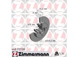 Zimmermann 440.3121.00 - Disco Freno Per C4 Ii (Nc), DS4, 308 I, 308 Sw I, 308 Cc (4B)