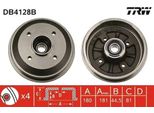 Trw DB4128B - Oe 4247 32 Tamburo Del Freno Con Cuscinetto Ruota Per Zx (N2), Xsara, 306