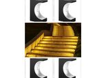 Inf Lampade Solari Da Esterno Per Scale, Luce Calda, Abs+Pc, Set Da 2 4 Pack
