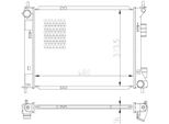Nrf 59315 - Radiatore Oe 253101P200, Raffreddamento Motore Per Ix20 (Jc), Venga (Yn)