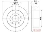 Japanparts DP-0216C - Oe 1606306680 Disco Freno, Asse Posteriore Per Jumper, Ducato, Boxer