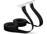 Inf Cinghie Di Trazione Per Tenda Da Sole Camper Rv, 2 Pezzi, Nylon Nero