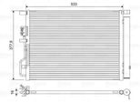 Valeo 822612 - Condensatore Aria Condizionata Oe 97606 D7000 Con Essiccatore Per Tucson (Tl), Sportage (Ql, Qle)