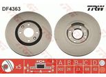 Trw DF4363 - Oe 4249 33 Bremsscheibe FüR C4 G-Picasso I (Ua), C4 I (Lc), C4 Picasso I (Ud), C4 (La), 207 (Wa, Wc), 207 Sw (Wk), 3008 (0U), 307, 307 Cc (3B), 307 Sw (3H)