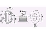 Prasco HY3459 - Radiatore Olio Oe 264102A100 Per Accent Iii (Mc), Elantra (Hd), Getz (Tb), I30 (Fd), Matrix (Fc), Cerato (Ld), Rio Ii (Jb)