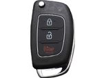 Inf Guscio Chiave Auto 3 Tasti Abs Nero - Ricambio Telecomando Hyundai Kia