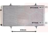 Van Wezel 09005226 - Oe 14892570 Condensatore Aria Condizionata Con Essiccatore Per C8 (Ea, Eb), Ulysse