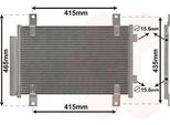Van Wezel 17005351 - Condensatore Aria Condizionata Oe 6455EC Con Essiccatore Per Jumper, Ducato, Boxer