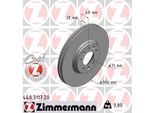 Zimmermann 440.3117.20 - Disco Freno Per C5 Iii (Rd), C5 Iii (Rw), Jumpy (VF7), Scudo, Expert (Vf), Expert Tepee (VF3X), 407 Sw (6D, 6E)