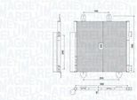 Magneti Marelli 350203794000 - Oe B000995480 Condensatore Aria Condizionata Con Essiccatore Per C1 Ii (Pa, Ps), 108, Aygo (B4)