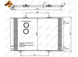 Nrf 35779 Condensatore, Climatizzatore Oe 6455EK Compatibile Con 208, 207, 2008, 1007, Crossland X, DS3, C4, C3