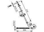 Bosch 1 987 481 427 - Tubo Freno Oe 4806 J3 Per C5 Iii (Rd), C5 Iii (Rw), C6 (Td), 407, 407 Sw (6D, 6E)