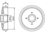 Bosch 0 986 477 201 - Oe 4247 46 Tamburo Del Freno Per C2 (Jm), C2 Enterprise (Jg), C3 I (Fc, Fn), C3 Pluriel (Hb), 1007 (Km), 206 (2E/K), 206+, 208 I (Ca, Cc)