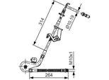 Bosch 1 987 481 428 - Tubo Freno Oe 4806 J4 Per C5 Iii (Rd), C5 Iii (Rw), C6 (Td), 407, 407 Sw (6D, 6E)