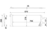 Mahle Ac 368 000S - Oe 1610115880 Condensatore Aria Condizionata Con Essiccatore Per Jumper, Ducato, Boxer