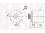 Magneti Marelli 063731741010 - Alternatore Per C3 I (Fc, Fn), C-Elysee (Dd), 308 Sw Ii, 308 Sw I