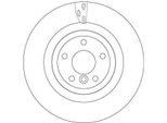 Trw DF6969S - Disco Freno Oe T4N1744 Per Xe (X760), Xf (X260)