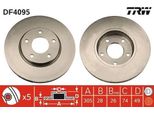 Trw DF4095 - Disco Freno Oe JLM20150 Per Xj (X308), XK8 (X100)