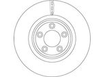 Trw DF6223S - Oe C2C25336 Disco Freno Per S-Type (X200), Xf (X250), Xj (X350, X358), Xk (X150)
