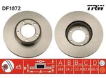 Trw DF1872 - Disco Freno Oe C 41942 Per Xj Coupé, Xjsc (X27)