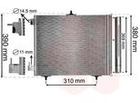 Van Wezel 40005295 - Condensatore Aria Condizionata Oe 6455JF Con Essiccatore Per Berlingo, C3 I (Fc, Fn), C3 Ii (Sc), C3 Iii (Sx), C3 Pluriel (Hb), C4 Cactus, DS3, C2 (Jm), C3 Aircross Ii (2C, 2R), DS3 (Sa), DS3 (Sb), Crossland X, 1007 (Km), 2008 I (Cu), 207 (Wa, Wc), 207 Cc (Wd), 207 Sw (Wk), 208 I (Ca, Cc)