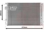 Van Wezel 83005280 - Oe 976061W001 Condensatore Aria Condizionata Con Essiccatore Per Rio Iii (Ub)