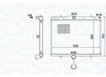 Magneti Marelli 350213151800 - Oe 1498986080 Radiatore, Raffreddamento Motore Per Jumpy (VF7), C8 (Ea, Eb), Ulysse, Scudo, Expert Tepee (VF3X), Expert (Vf), 807 (Eb)