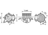 Prasco PE8390 - Motore Di Soffiaggio Oe 6441CP Per DS5, DS5 (Kf), 5008 I, 3008 (0U)