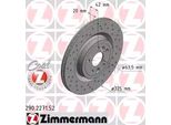 Zimmermann 290.2271.52 - Disco Freno Per F-Pace (X761), I-Pace (X590), Xe (X760), Xf (X260), Discovery Sport (L550), Range Rover Velar (L560)